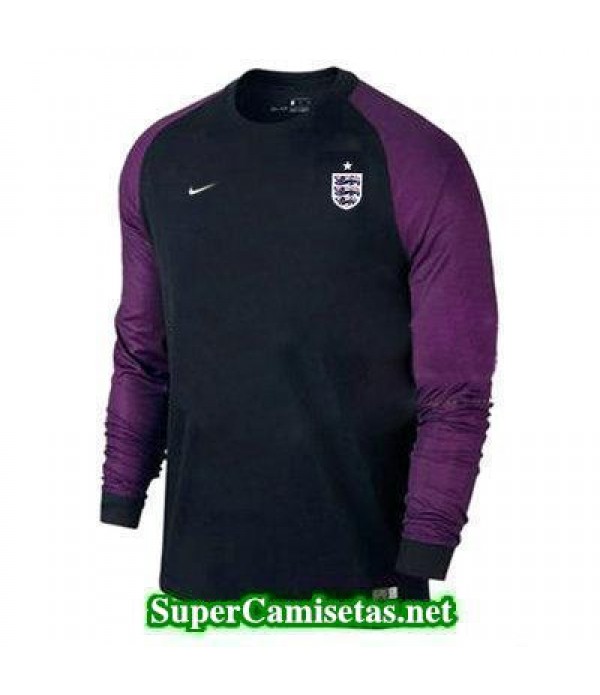 Portero Equipacion Camiseta Inglaterra ML Negro 2016 2017