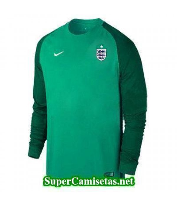 Portero Equipacion Camiseta Inglaterra ML Verde 2016 2017