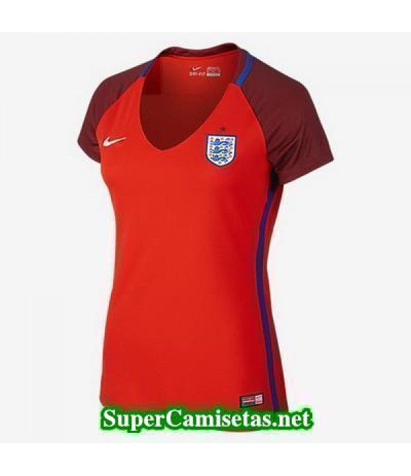 Segunda Equipacion Camiseta Inglaterra Mujer Eurocopa 2016