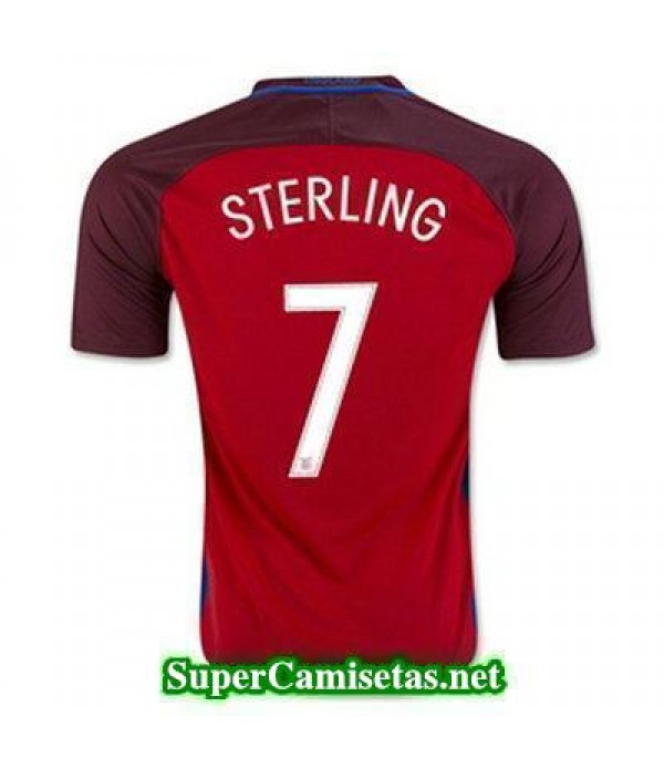 Segunda Equipacion Camiseta Inglaterra STERLING Eurocopa 2016