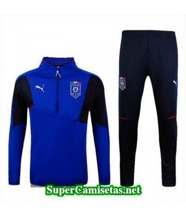 camiseta entrenamiento Italia ML Azul 2016