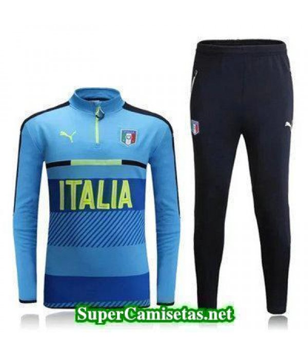 camiseta entrenamiento Italia ML azul claro 2016