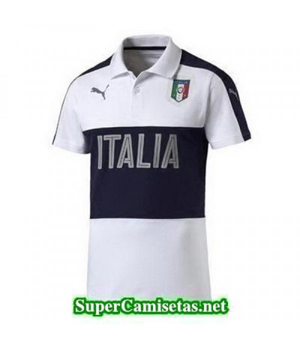 Camiseta polo Italia blanco 2016 2017