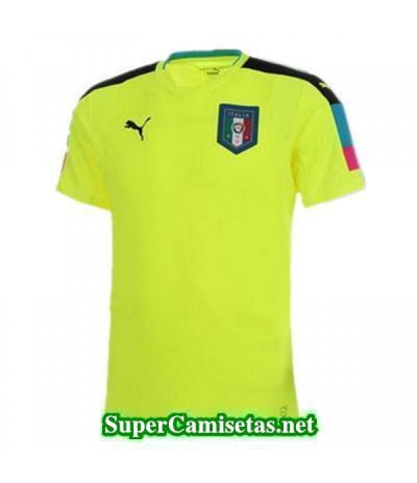 Portero Equipacion Camiseta Italia Amarillo Eurocopa 2016