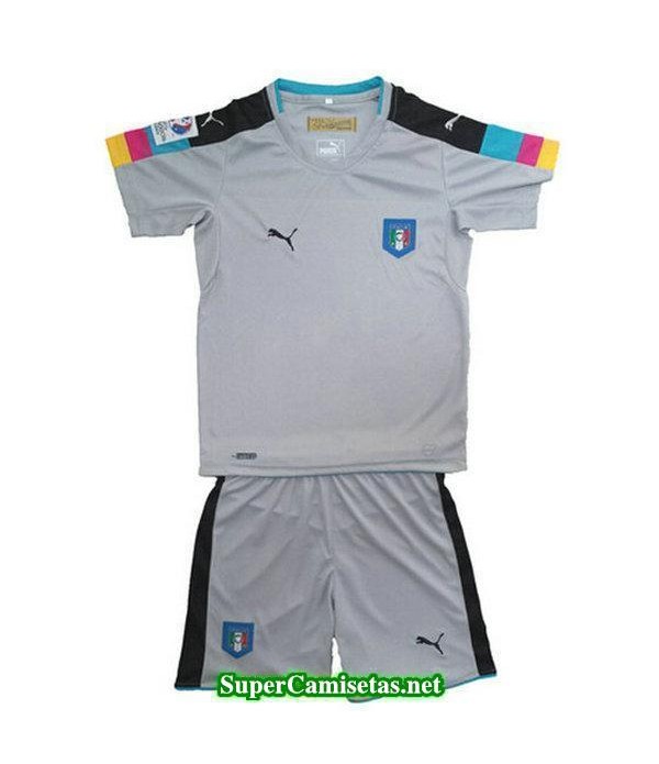 Portero Equipacion Camiseta Italia Ninos Eurocopa 2016