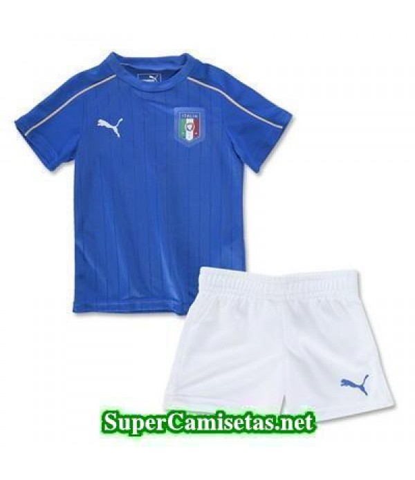 Primera Equipacion Camiseta Italia Ninos Eurocopa 2016