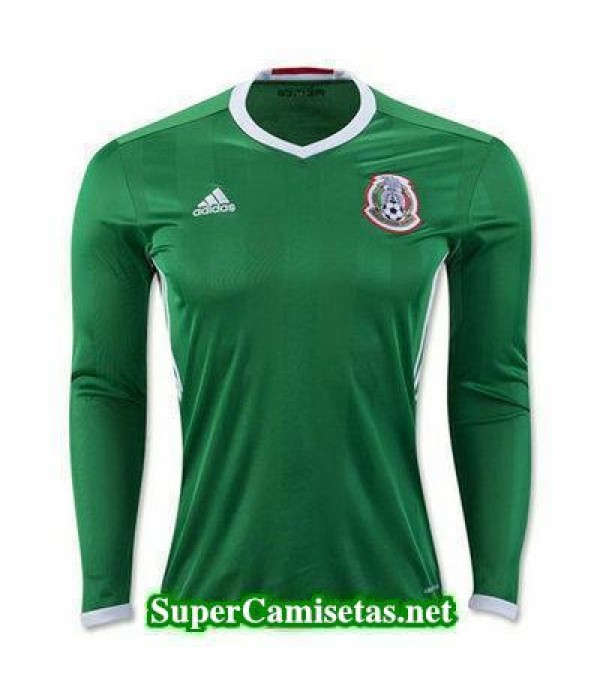 Primera Equipacion Camiseta Mexico Manga Larga Copa America 2016