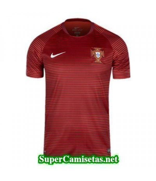 camiseta pre-partido Portugal Rojo 2016 2017