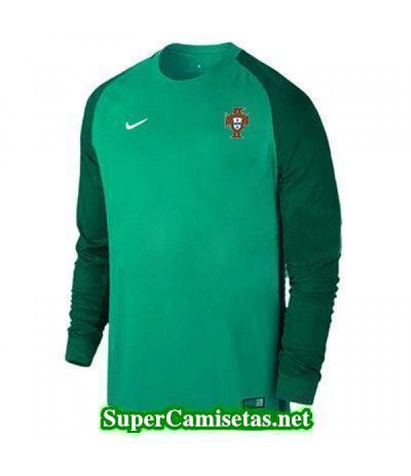 Portero Equipacion Camiseta Portugal ML Verde 2016 2017