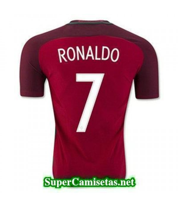 Primera Equipacion Camiseta Portugal RONALDO Eurocopa 2016