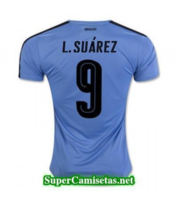 Primera Equipacion Camiseta Uruguay L SUAREZ 2016/17