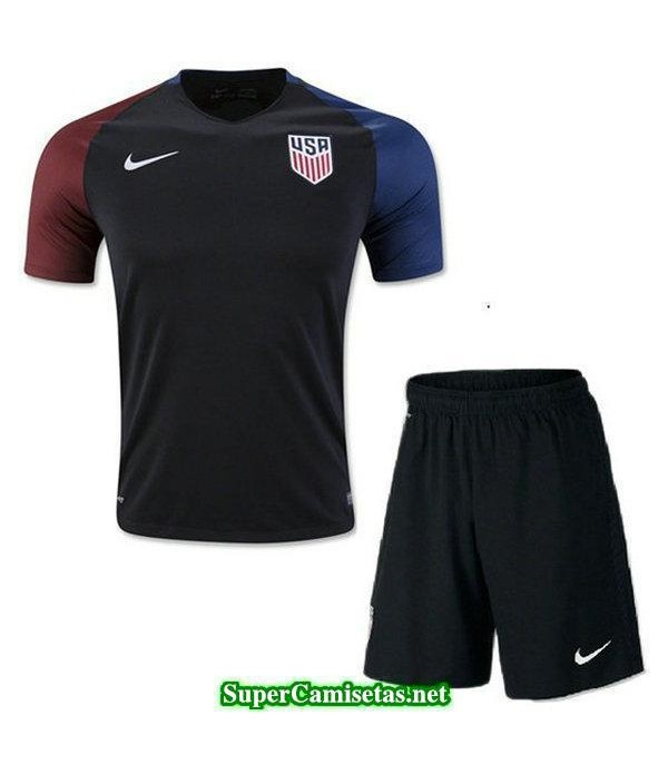 Segunda Equipacion Camiseta USA Ninos Copa America 2016