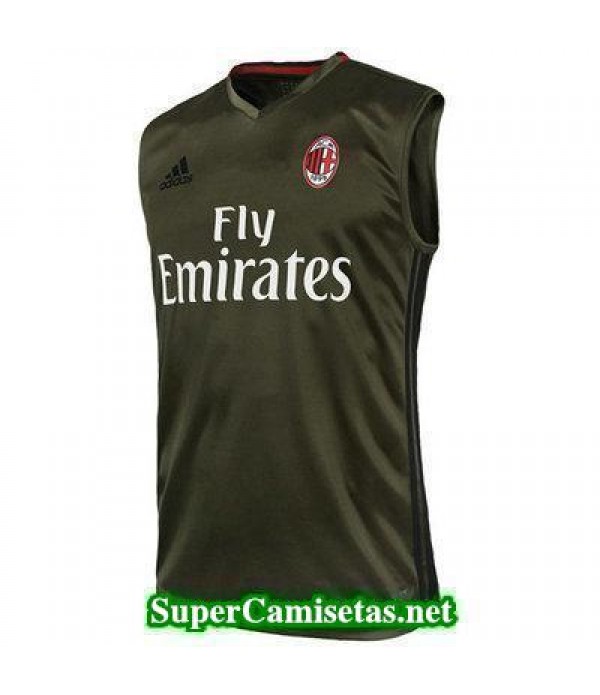 camiseta chaleco AC Milan verde 2016 2017