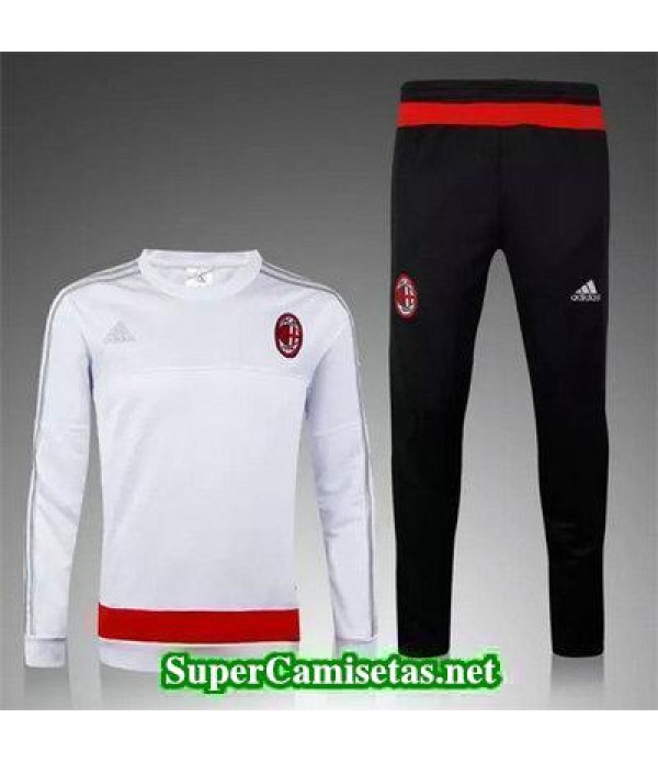 Camiseta entrenamiento AC Milan ML blanco 2016 2017