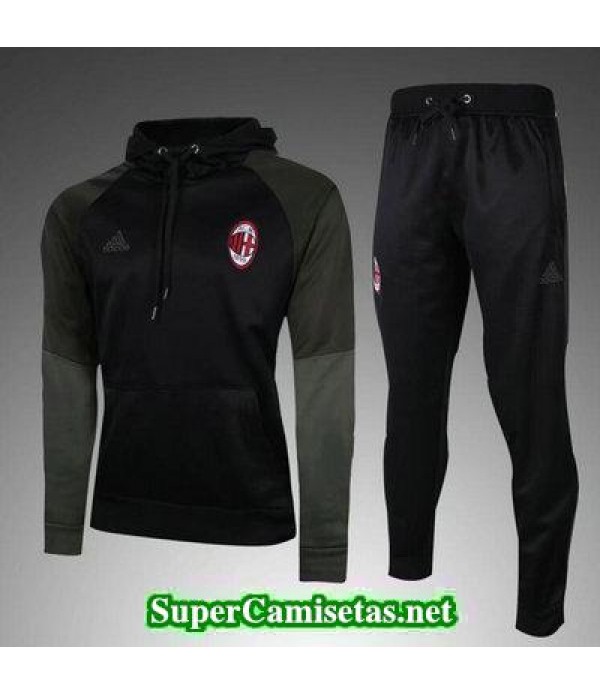 Camiseta entrenamiento AC Milan ML gris 2017 2018