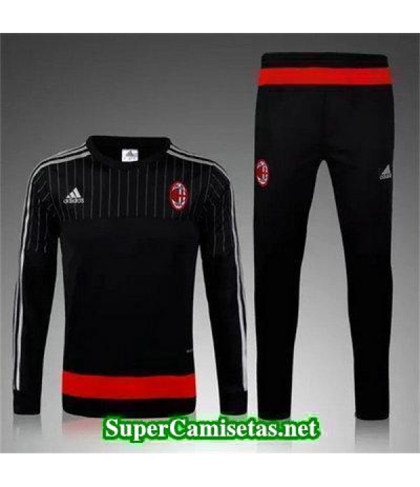 Camiseta entrenamiento AC Milan ML negro 2016 2017