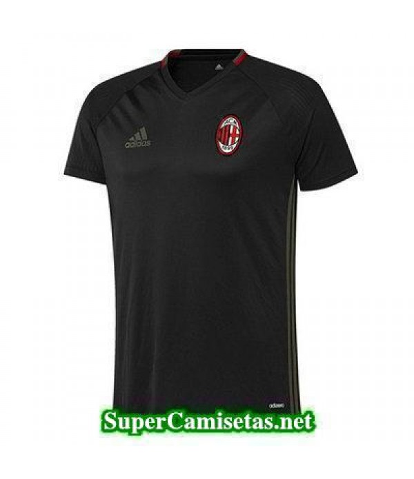 camiseta entrenamiento AC Milan negro 2016 2017