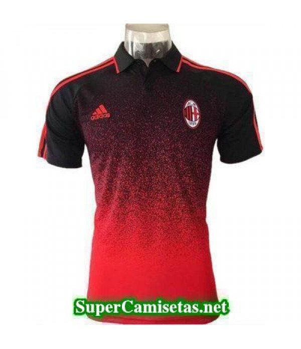 Camiseta polo AC Milan rojo 2017 2018