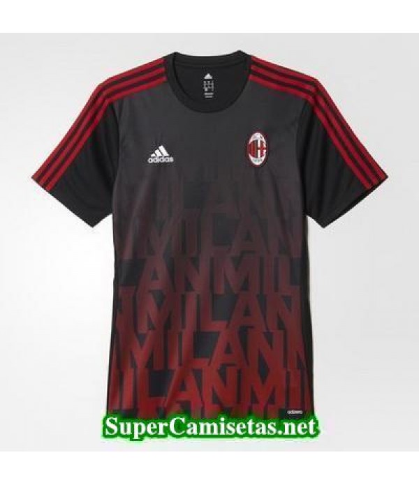 camiseta pre-partido AC Milan Rojo 2016