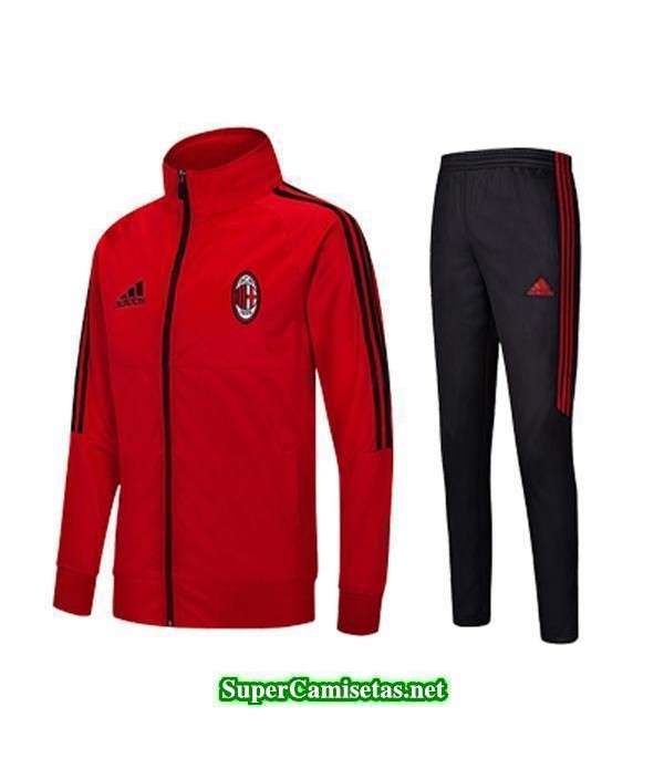 Chaquetas AC Milan Rojo-01 2017 2018 baratas