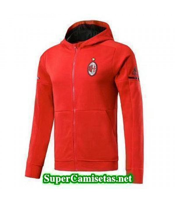 Chaquetas AC Milan Rojo-02 2017 2018 baratas