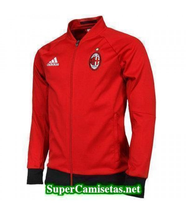 Chaquetas AC Milan rojo 2016 2017 baratas