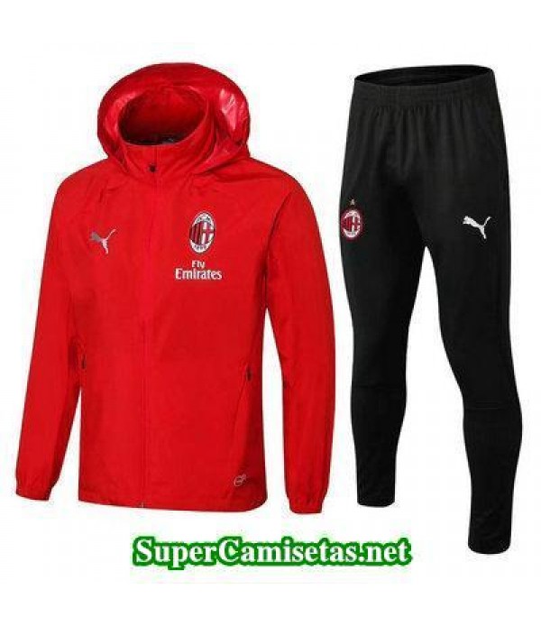 Chaquetas AC Milan Rojo 2018 2019 baratas