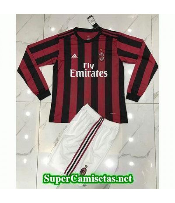 Primera Equipacion Camiseta AC Milan Manga Larga 2...