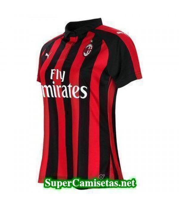 Primera Equipacion Camiseta AC Milan Mujer 2018/19