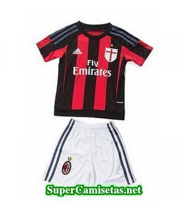 Primera Equipacion Camiseta AC Milan Ninos 2015/16