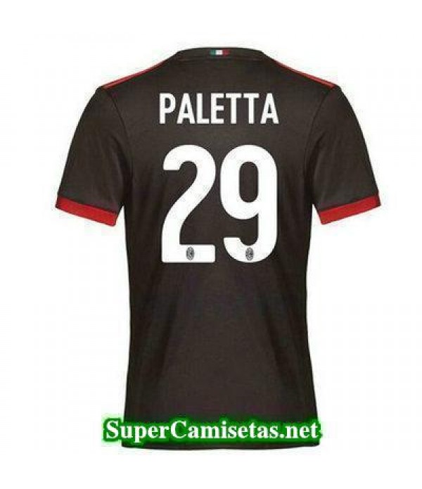 Tercera Equipacion Camiseta AC Milan Paletta 2017/18