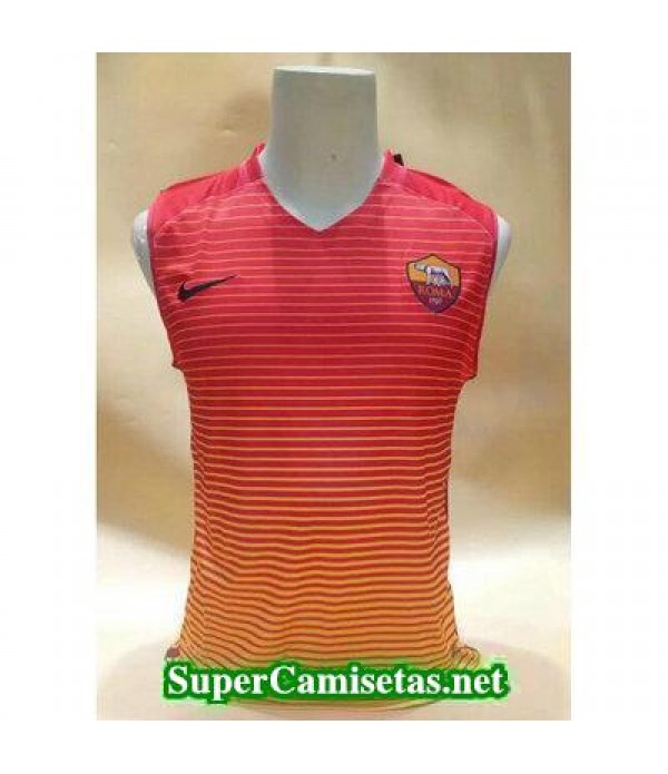 camiseta chaleco As Roma Rojo 2017 2018