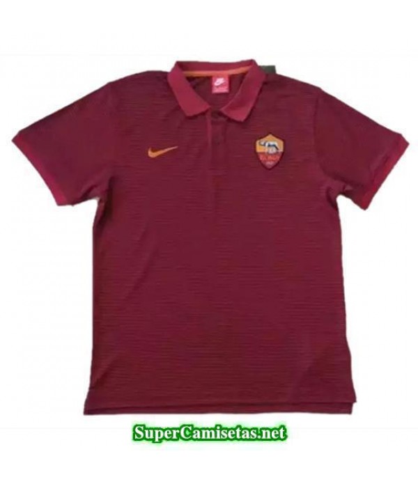 Camiseta polo As Roma rojo 2016 2017