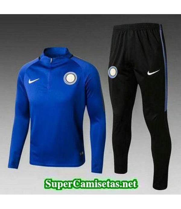 Camiseta entrenamiento Inter Milan ML Azul-01 2017 2018