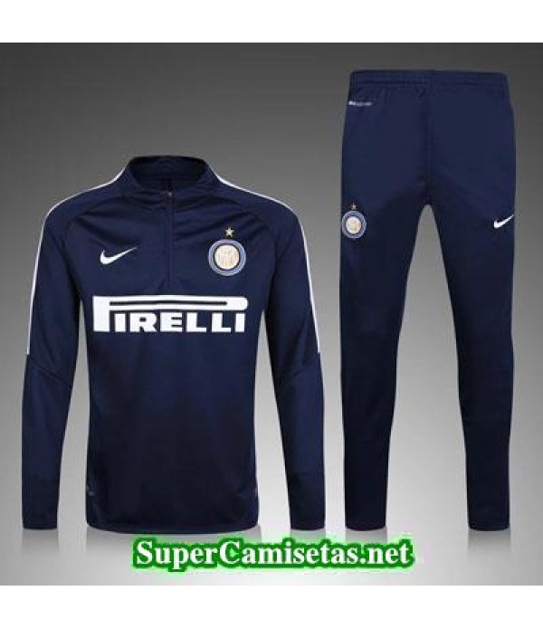 Camiseta entrenamiento Inter Milan ML azul marino 2016 2017
