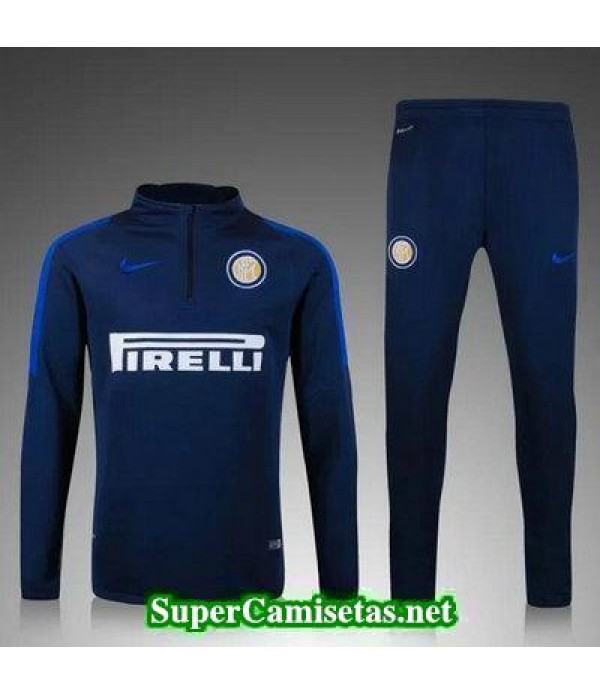 Camiseta entrenamiento Inter Milan ML azul oscuro 2016 2017