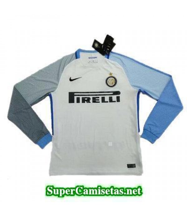 Segunda Equipacion Camiseta Inter Milan Manga Larga 2017/18