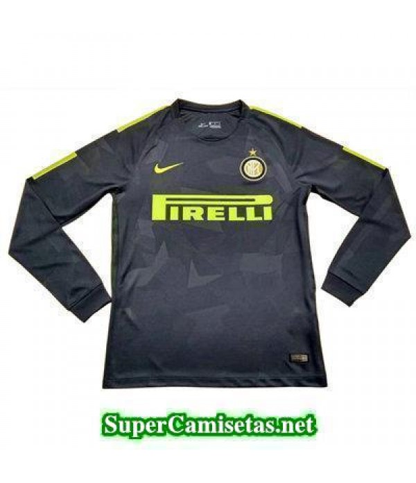 Tercera Equipacion Camiseta Inter Milan Manga Larga 2017/18