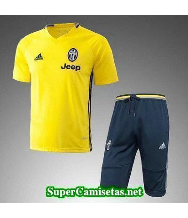 camiseta entrenamiento Juventus amarillo 2017 2018