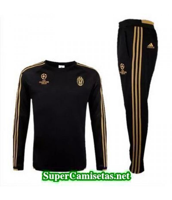 Camiseta entrenamiento Juventus Champions ML Negro 2016