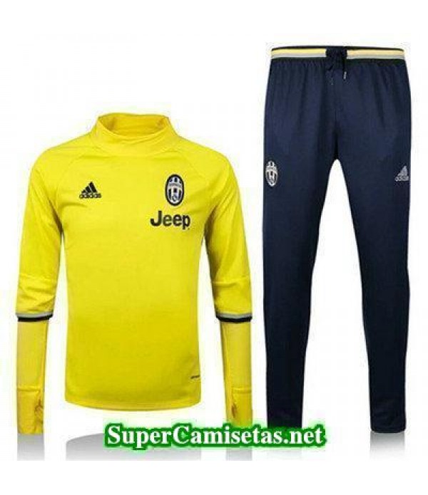 Camiseta entrenamiento Juventus ML amarillo 2016 2017