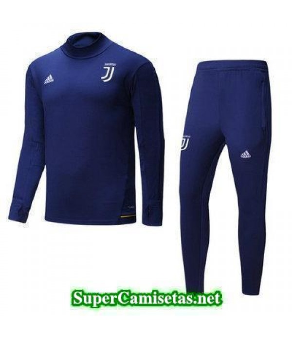 Camiseta entrenamiento Juventus ML Azul oscuro 2017 2018