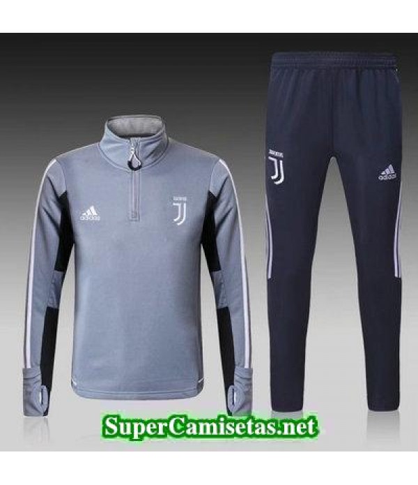Camiseta entrenamiento Juventus ML gris-01 2017 2018