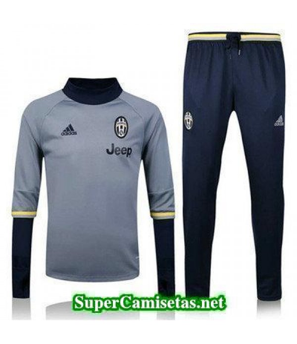 Camiseta entrenamiento Juventus ML gris 2016 2017
