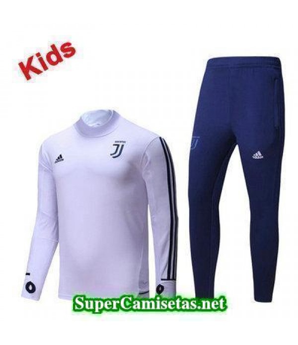 Camiseta entrenamiento Juventus Ninos ML Blanco-01 2017 2018