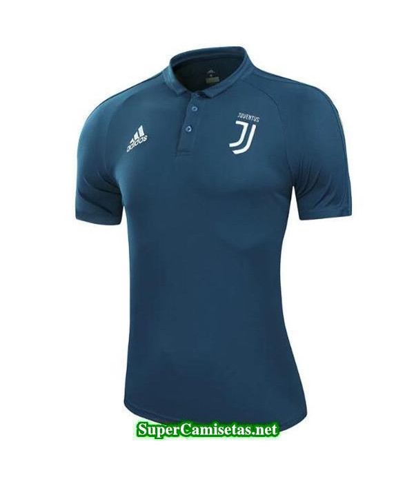 Camiseta polo Juventus azul-01 2017 2018