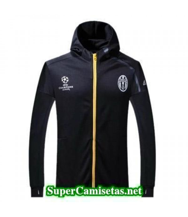 Chaquetas Juventus UCL negro 2016 2017 baratas