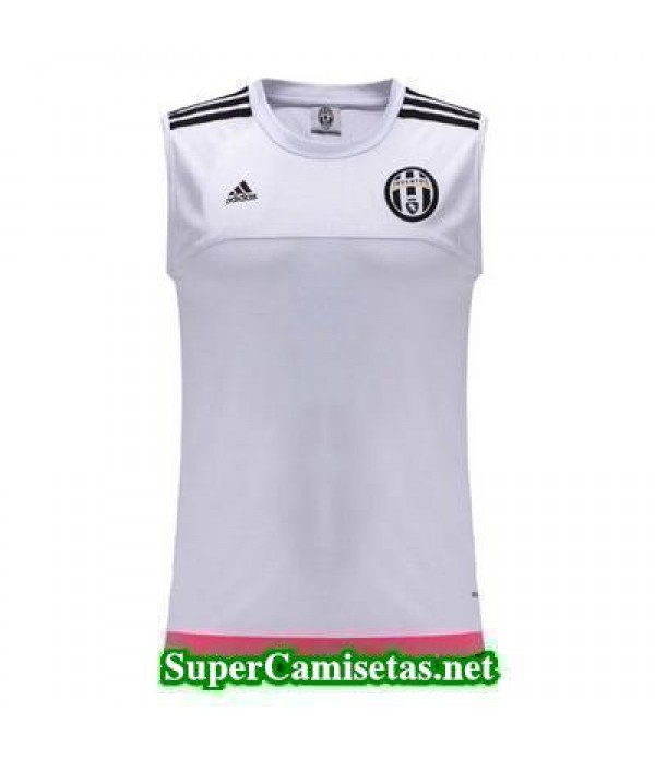 Nueva camiseta chaleco Juventus Blanco 2015 2016