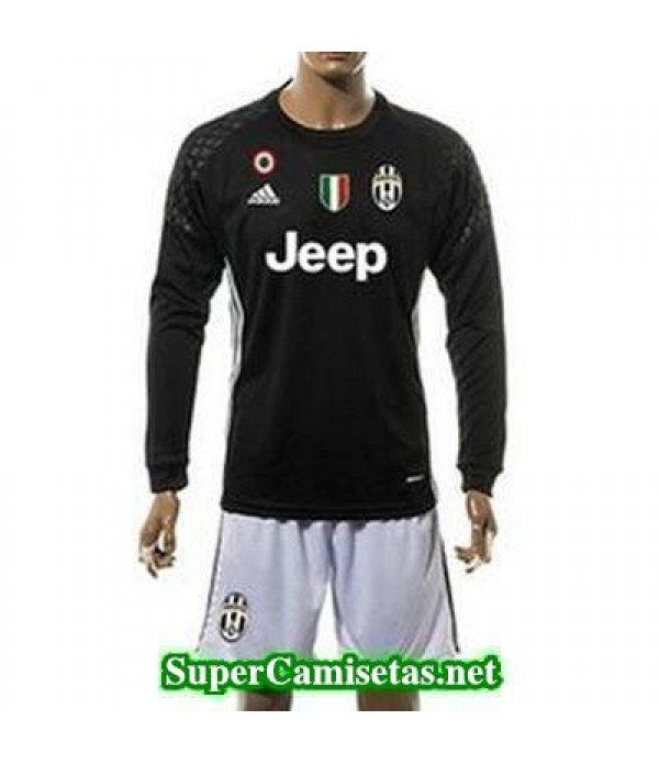 Portero Equipacion Camiseta Juventus Manga Larga negro 2016/17