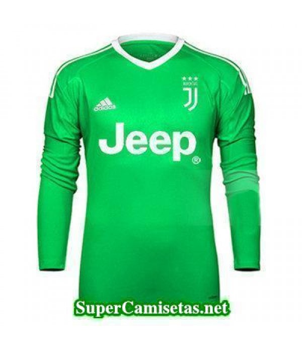 Portero Equipacion Camiseta Juventus Manga Larga Verde 2017/18